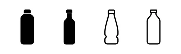 Flaska Ikon Set Illustration Flaska Tecken Och Symbol — Stock vektor