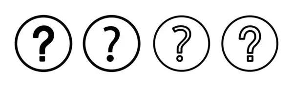 Εικόνα Εικονιδίων Ερωτήσεων Ερωτηματικό Σημείο Και Σύμβολο — Διανυσματικό Αρχείο