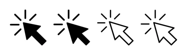 Click Icon Set Illustration Pointer Arrow Sign Symbol Cursor Icon Royalty Free Stock Illustrations