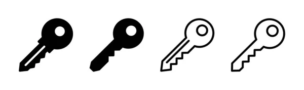 Anahtar Simgesi Çizimi Anahtar Işareti Sembol — Stok Vektör