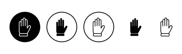 Hand Ikon Som Illustration Handtecken Och Symbol Handgest — Stock vektor