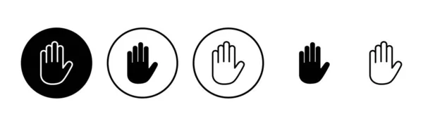 Handsymbolset Illustration Handzeichen Und Symbol Geste Mit Der Hand — Stockvektor