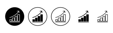 Büyüyen grafik simgesi çizimi. Çizelge ve sembol. diyagram simgesi