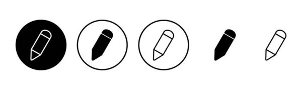 Penna Ikon Som Illustration Penntecken Och Symbol Redigera Ikon Vektor — Stock vektor