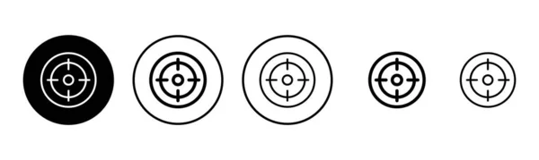 Набір Іконок Цілі Вектор Піктограми Цілі Знак Символ Цільового Маркетингу — стоковий вектор