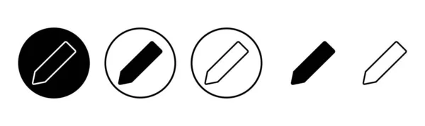 Pencil Icon Set Illustration Pen Sign Symbol Edit Icon Vector — Stock Vector