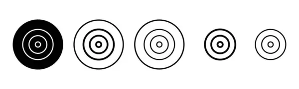 Illustrazione Del Set Icone Target Vettore Icona Obiettivo Segno Simbolo — Vettoriale Stock