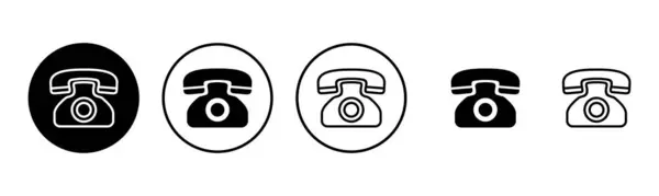 stock vector Telephone icon set illustration. phone sign and symbol