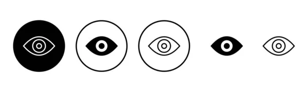 Набір Іконок Очей Ілюстрація Знак Очей Символ Погляд Бачення Піктограми — стоковий вектор