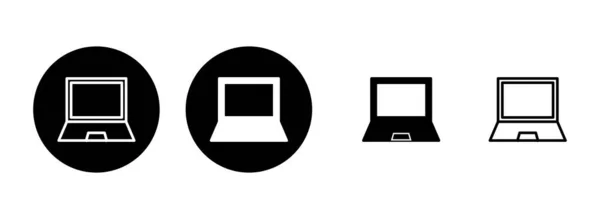 Illustration Des Laptop Symbols Computerzeichen Und Symbol — Stockvektor