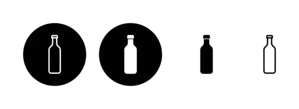 Иллюстрация Значка Бутылки Знак Бутылки Символ — стоковый вектор