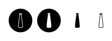 Şişe simgesi çizimi. şişe işareti ve sembol