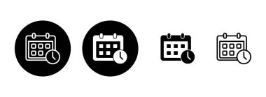 Takvim simgesi çizimi. Takvim işareti ve sembol. Simge simgesini ayarla