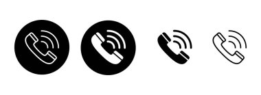 Simge çizimini ara. Telefon işareti ve sembol. Telefon ikonu. Bizimle irtibata geç 