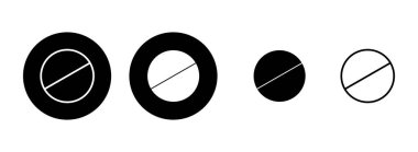 İlaç ikonu çizimi. Kapsül simgesi. Uyuşturucu işareti ve sembol