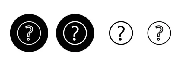 Иллюстрация Иконки Вопроса Знак Вопроса Символ — стоковый вектор