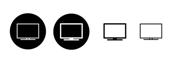 Die Illustration Des Fernsehsymbols Fernsehzeichen Und Symbol — Stockvektor