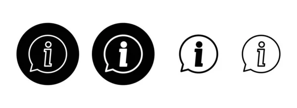 Иллюстрация Значка Информационного Знака Нас Знак Символ Знак Вопроса — стоковый вектор
