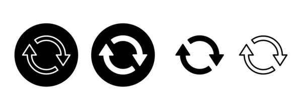 Aktualizovat Ilustraci Sady Ikon Znovu Načíst Značku Symbol Aktualizovat Ikonu — Stockový vektor