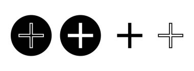 Artı simge çizimi. Artı işareti ve sembol ekle