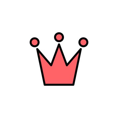 Taç simgesi çizimi. taç işareti ve sembol