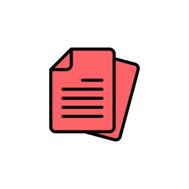 Belge simgesi çizimi. Kağıt ve sembol. Dosya Simgesi