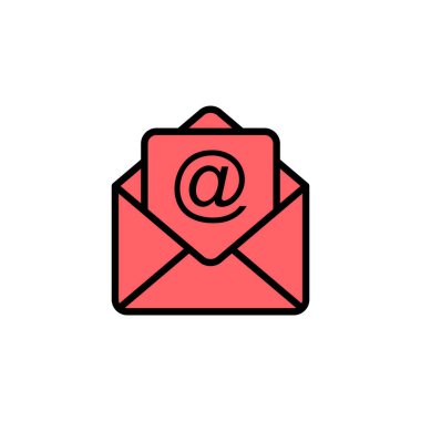 E- posta simgesi çizimi. e-posta işareti ve sembol. E- posta simgesi. Zarf simgesi