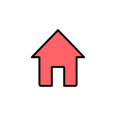 Ev simgesi çizimi. Ev işareti ve sembol