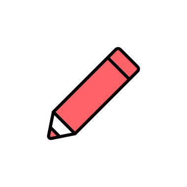 Kalem simgesi çizimi. Kalem işareti ve sembol. Simge vektörünü düzenle