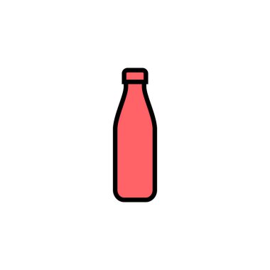 Şişe simgesi çizimi. şişe işareti ve sembol