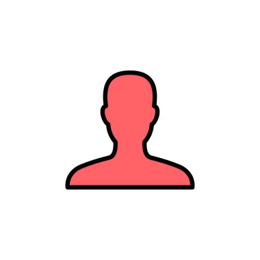 Kullanıcı Simgesi çizimi. İmza ve sembol. insanlar simgesi. 