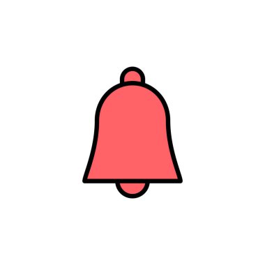 Bell Simgesi çizimi. Web sitesi tasarımı için uyarı işareti ve sembol