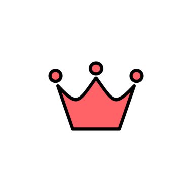 Taç simgesi çizimi. taç işareti ve sembol