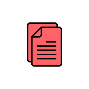 Belge simgesi çizimi. Kağıt ve sembol. Dosya Simgesi