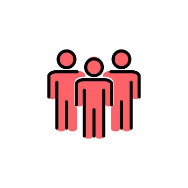 Halkın simgesi çizimi. İmza ve sembol. Kullanıcı Simgesi vektörü