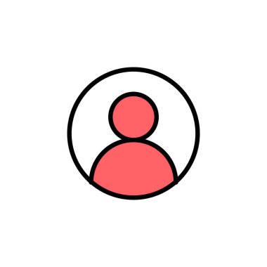 Kullanıcı Simgesi çizimi. İmza ve sembol. insanlar simgesi. 