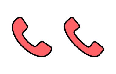 Simge çizimini ara. Telefon işareti ve sembol. Telefon ikonu. Bizimle irtibata geç 