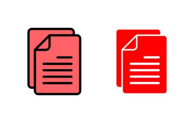 Belge simgesi çizimi. Kağıt ve sembol. Dosya Simgesi