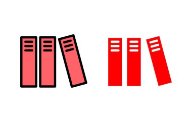 Kütüphane simgesi çizimi. eğitim işareti ve sembol