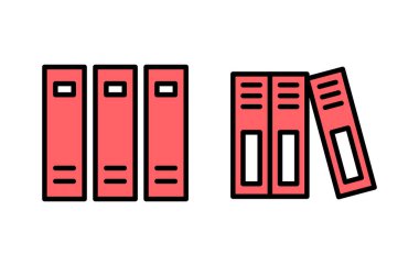 Kütüphane simgesi çizimi. eğitim işareti ve sembol