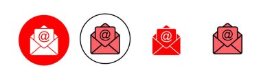 E- posta simgesi çizimi. e-posta işareti ve sembol. E- posta simgesi. Zarf simgesi