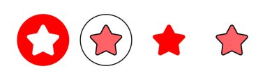 Yıldız Simgesi çizimi. Reyting işareti ve sembol. favori yıldız simgesi
