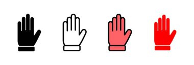 El ikonu vektör illüstrasyonu. El işareti ve sembol. el hareketi