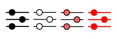 Simge vektör illüstrasyonu ayarlanıyor. İşaret ayarları ve sembol. Vites İşareti
