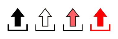 Simge vektör illüstrasyonu yükle. veri işareti ve sembolü yükle