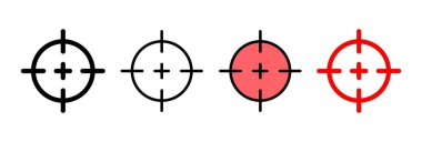 Hedef ikon vektör çizimi. hedef simge vektörü. hedef pazarlama işareti ve sembol