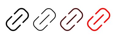 Bağlantı simgesi vektör illüstrasyonu. Hiper bağlantı zinciri işareti ve sembolü