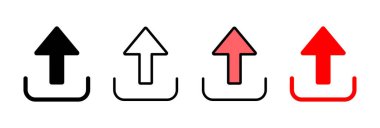Simge vektör illüstrasyonu yükle. veri işareti ve sembolü yükle