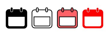 Takvim simgesi vektör illüstrasyonu. Takvim işareti ve sembol. Simge simgesini ayarla