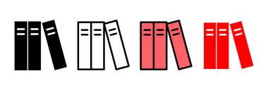 Kütüphane ikonu vektör illüstrasyonu. eğitim işareti ve sembol